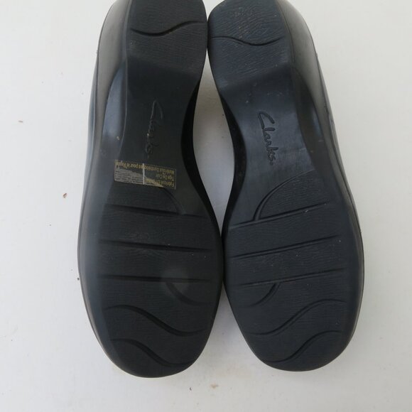 Women's Clarks Leather Bendables Shoes - Picture 5 of 6